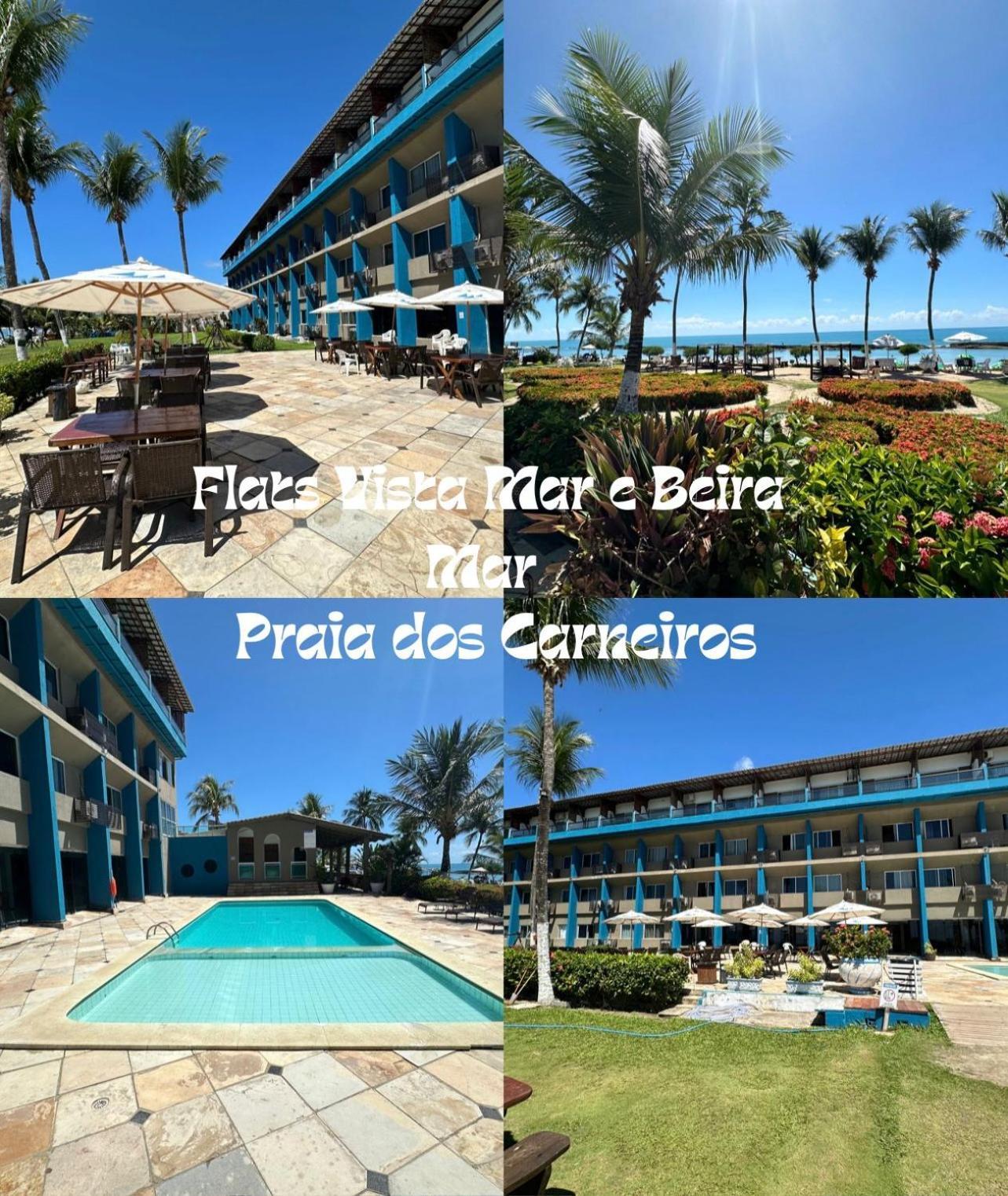 Flats Vista Mar E Frente Mar Na Praia Dos Carneiros Extérieur photo